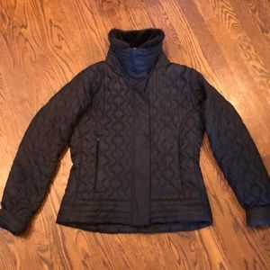 Marmot black quilted winter coat sz S